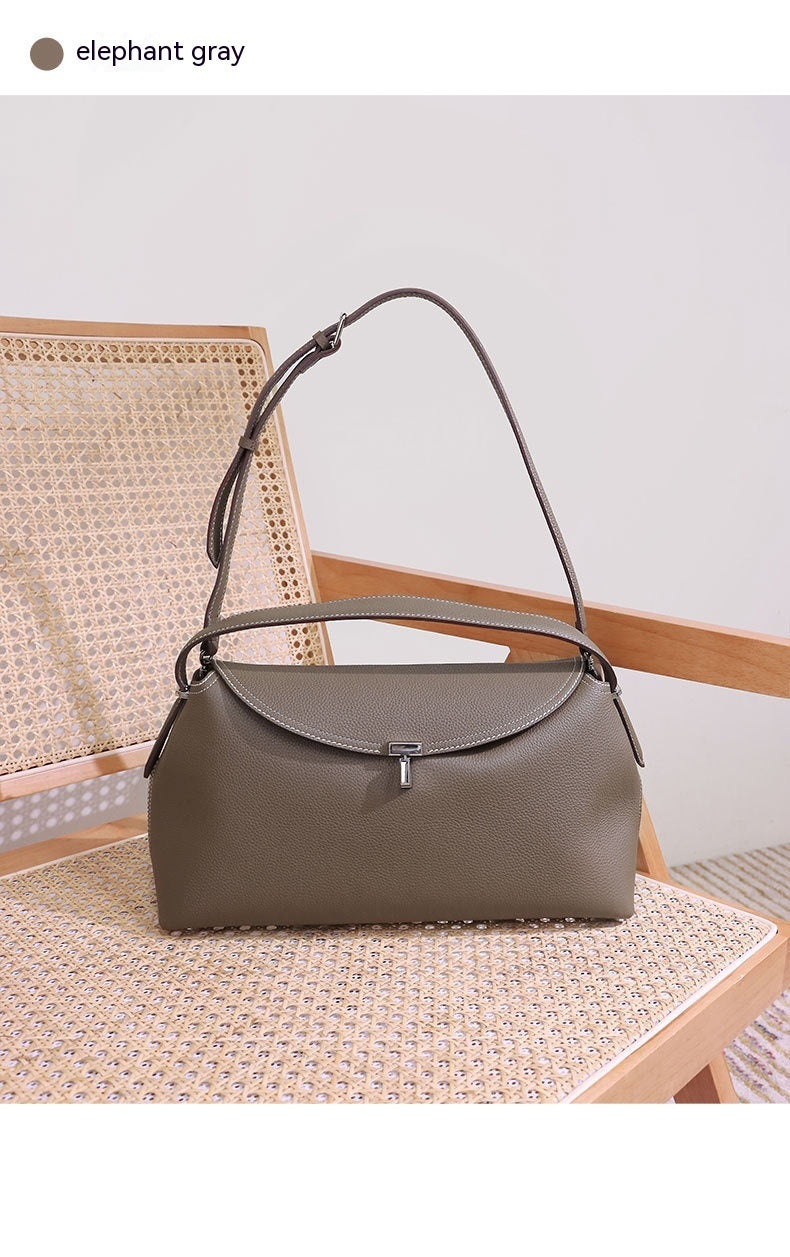 Fashion Cattlehide Leather One Shoulder Commuter Women's Bag