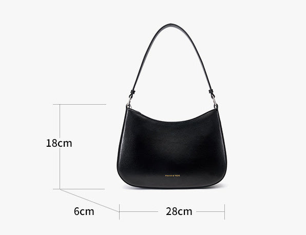 Women's Fashion Baguette Leather Bag