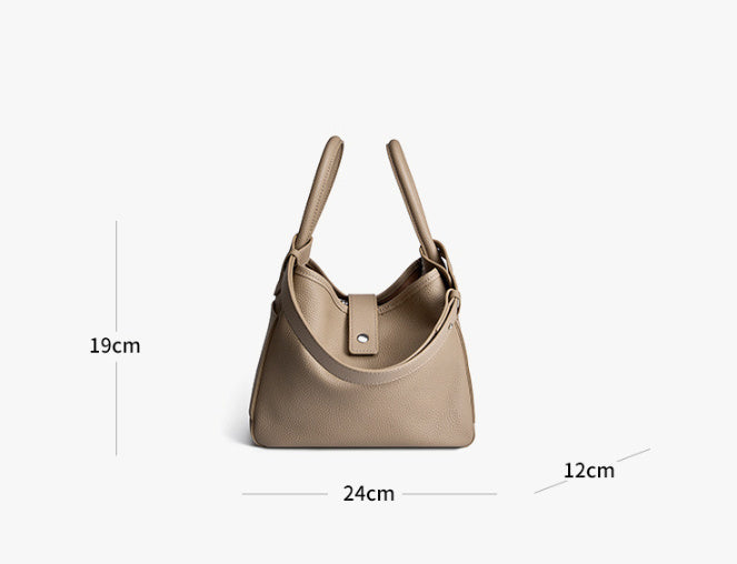 Design Leather Vegetable Basket Women's Bag