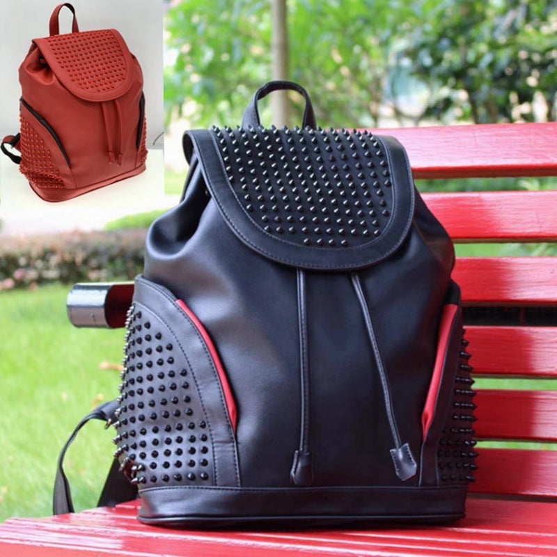 Backpack Personality Rivet Trend Men And Women