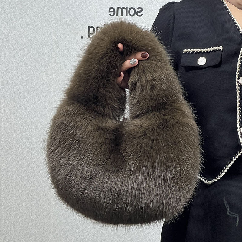 Portable Fur Bag Fall Winter Popular High-grade Niche