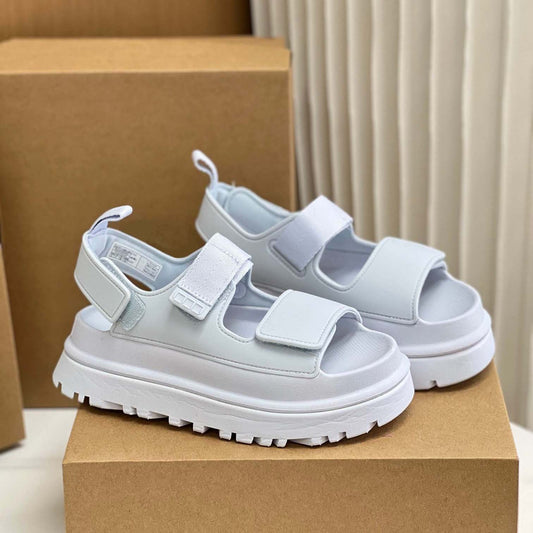 Women's Summer Flat Casual And Comfortable Thick Bottom Velcro Fashion Sandals