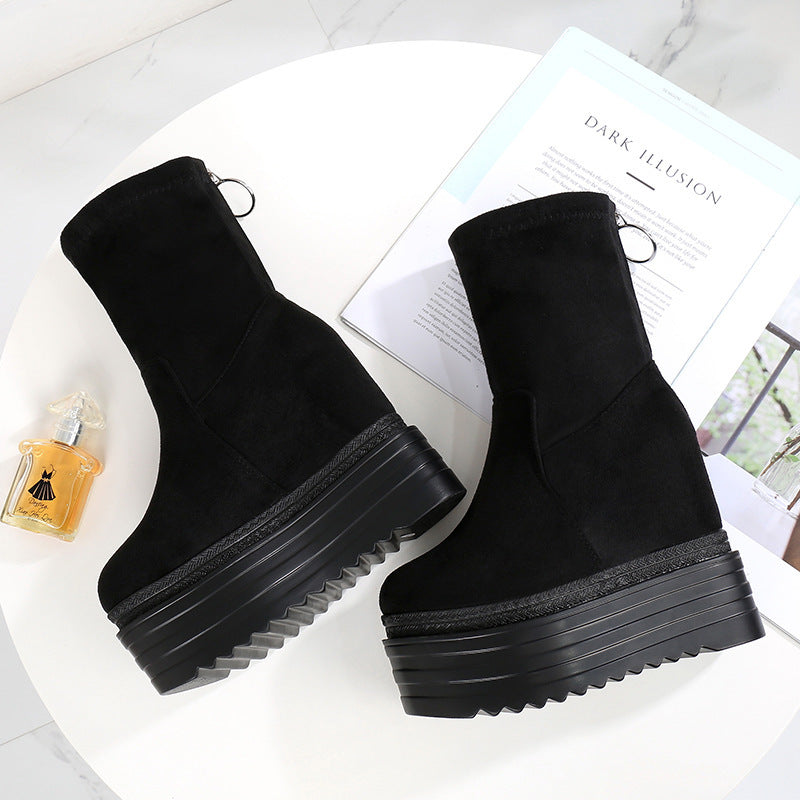 Botas Martin coreanas a juego con plataforma para mujer