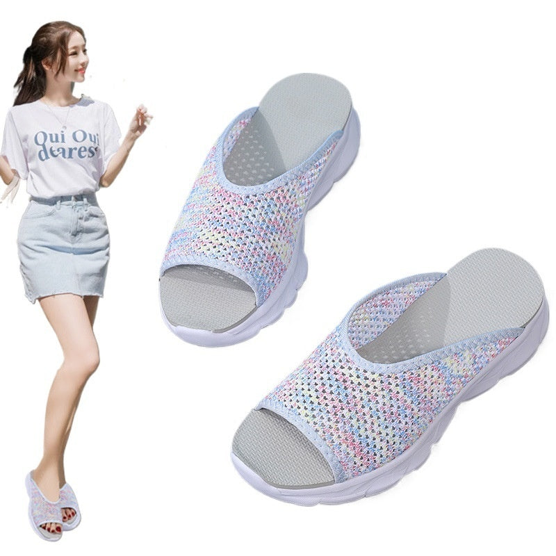 Soft Sole Sneakers Women's Slip-on Mesh Shoes