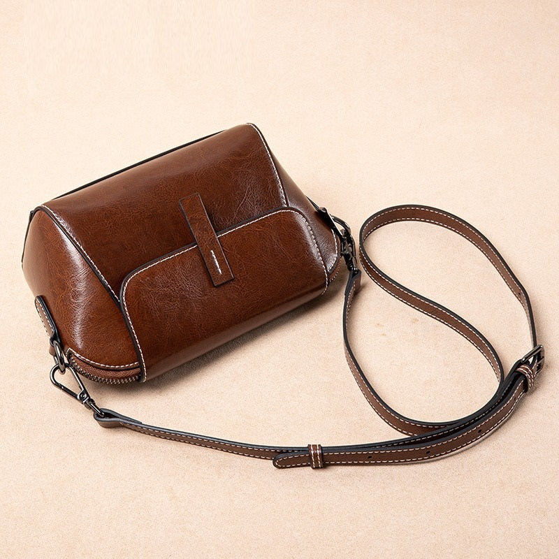 Versatile Fashion Genuine Leather Mobile Phone Bag