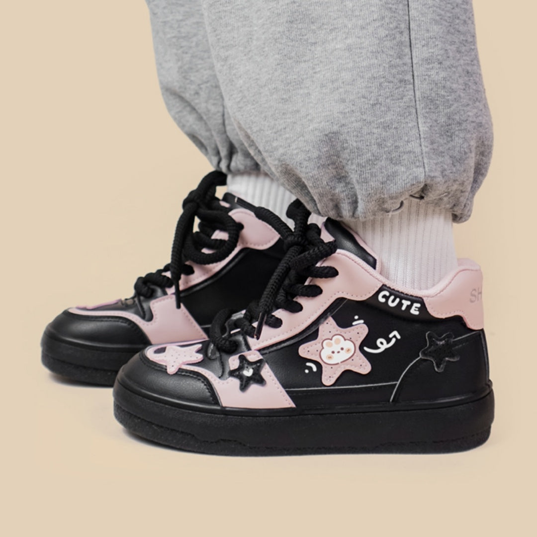 Women's Versatile Sports And Leisure High Top Sneakers