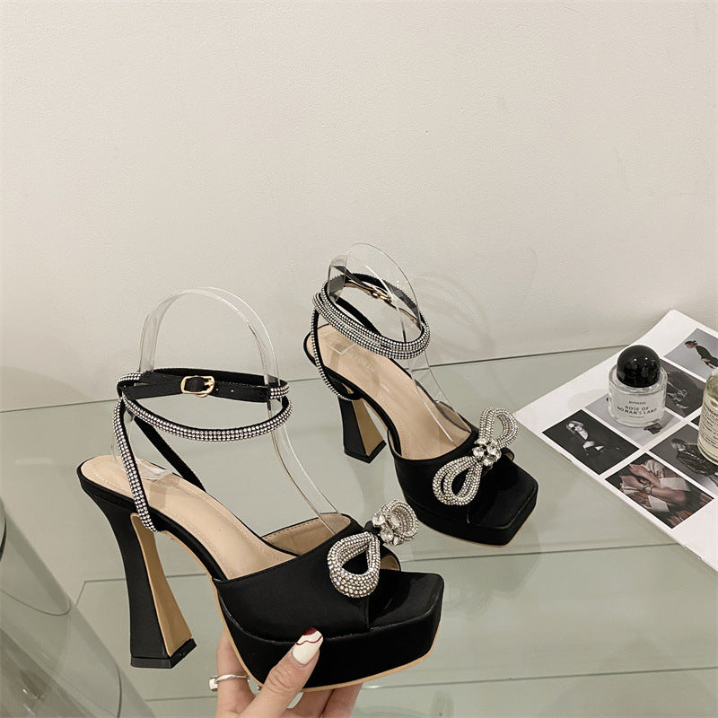 Thick Sole Waterproof Platform High Heeled Sandals For Women