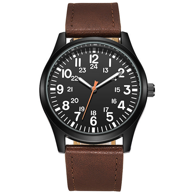 Air Force Field Fabric Strap 24-hour Display Watch