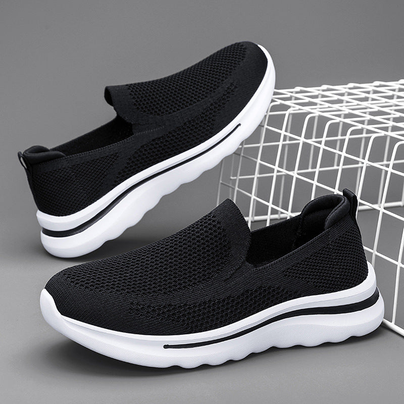 Breathable Mesh Sports Women Walking Jogging Flat Shoes