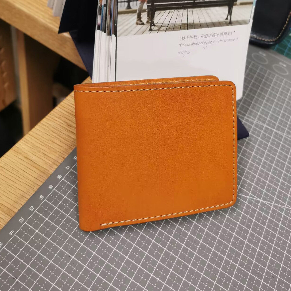 Fashion Personality Leather Short Wallet For Men