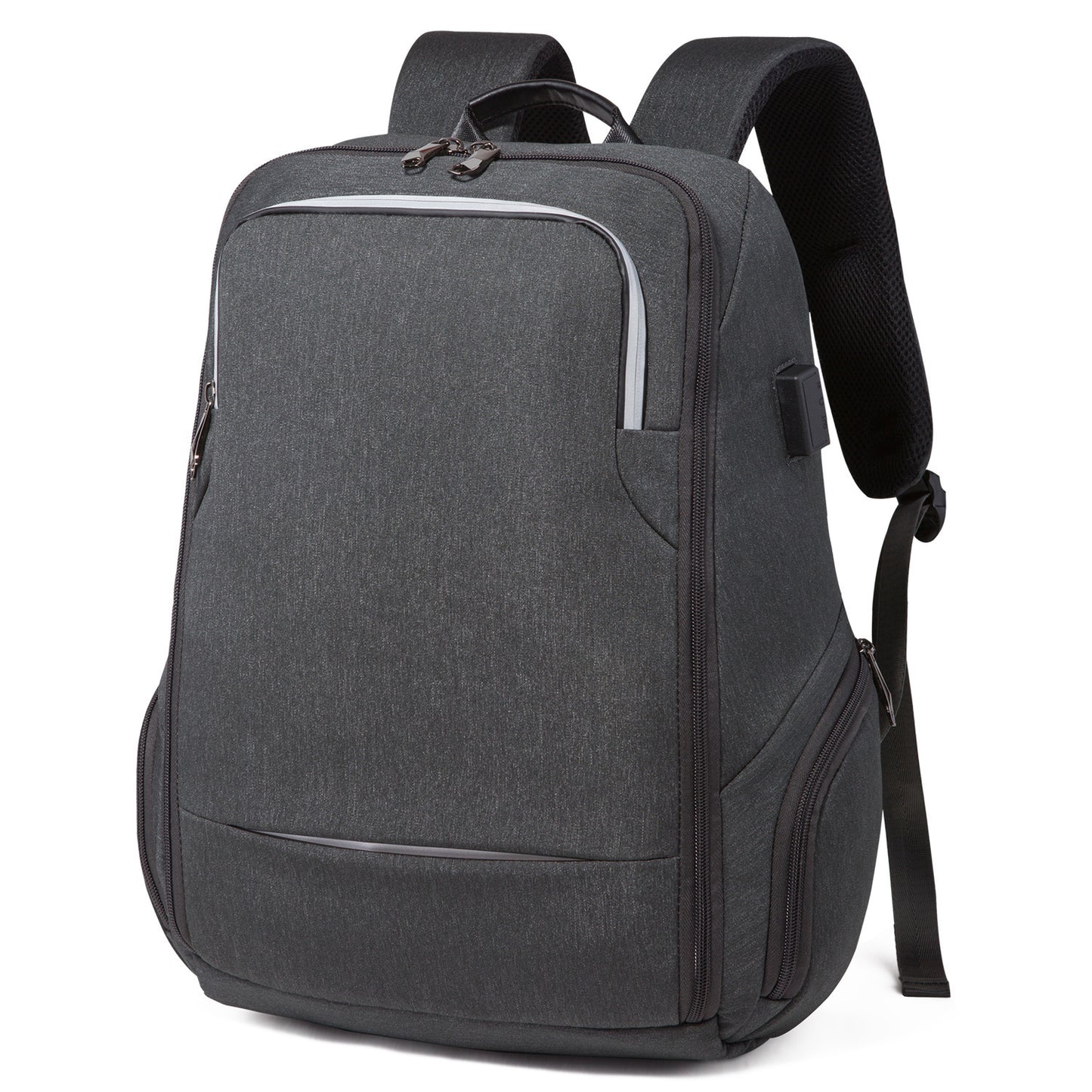 Mochila con carga USB para estudiantes y hombres