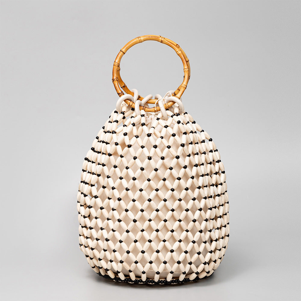 Women's Woven Hollow Bucket Bag Niche