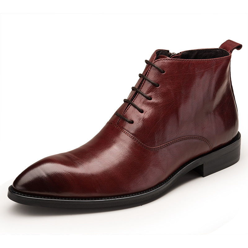 Tie-up Martin Boots Business Leather Tide