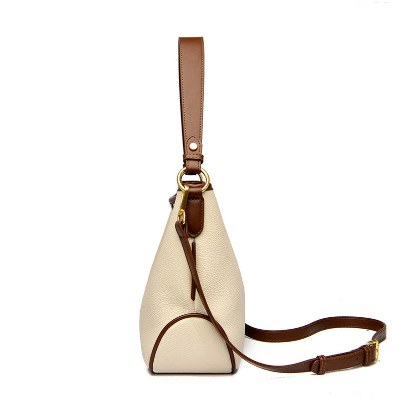 Bucket Bag Women's Leather Large-capacity Crossbody Bag