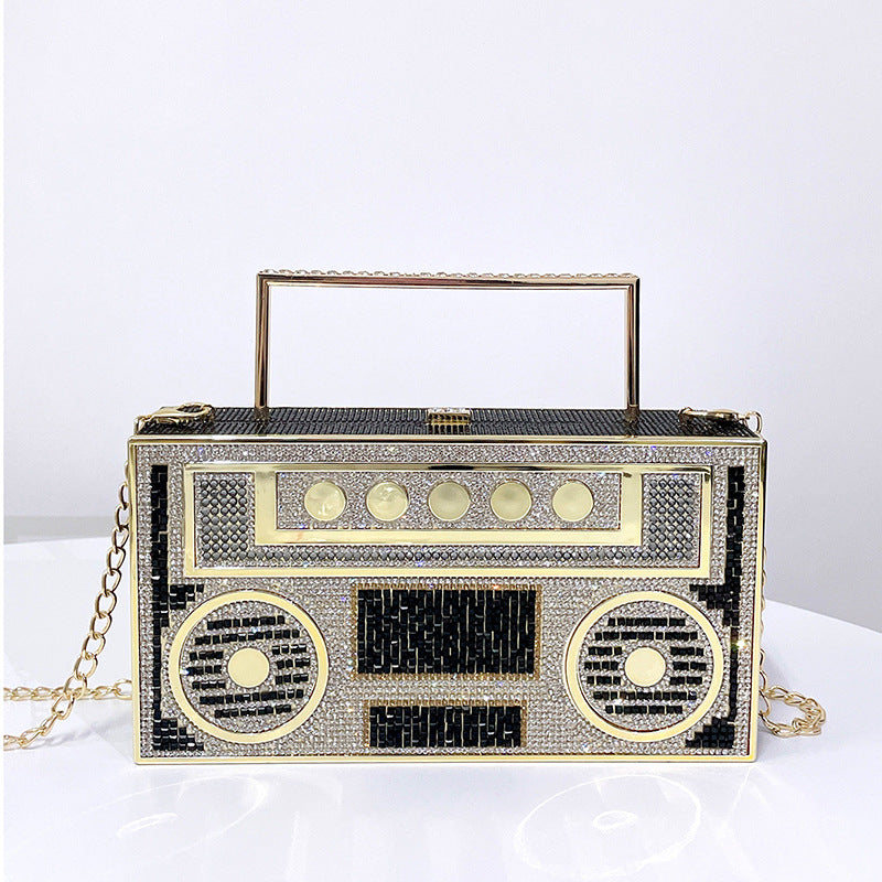 Ladies Fashion Personality Quirky Box Banquet Bag