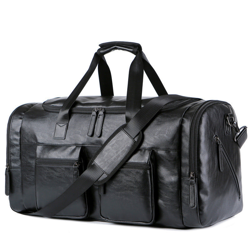 Men's Fashion Pu Oversized Capacity Travel Bag