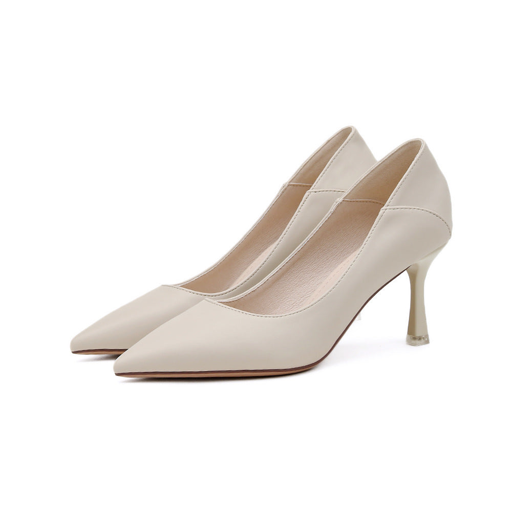 New Korean Version Of The Pointed Toe Nude High Heels