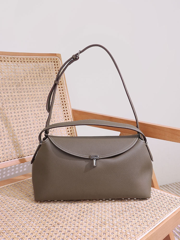 Fashion Cattlehide Leather One Shoulder Commuter Women's Bag