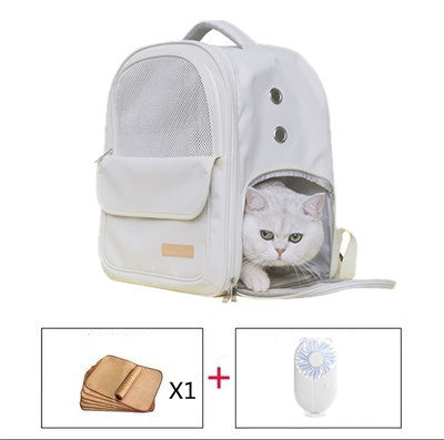 Summer Breathable Outdoor Portable Canvas Portable Pet Backpack