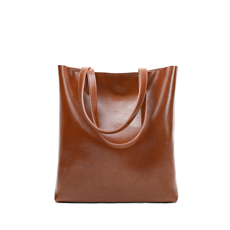 Women's Cow Leather Bag Stylish And Simple