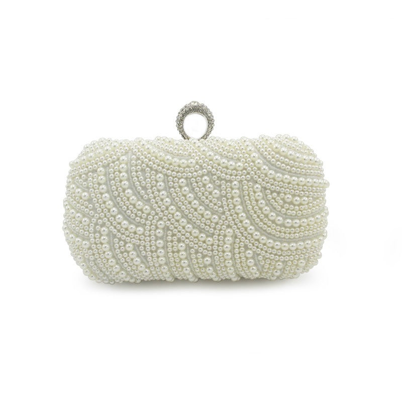 New Fashion Ring Diamond Pearl Banquet Bag