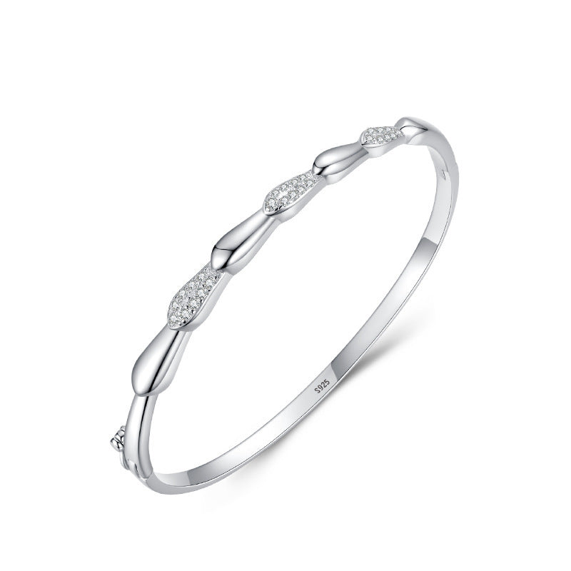 Pulsera de plata de ley S925 para mujer