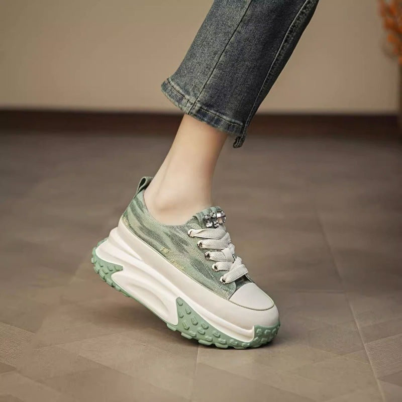 Summer Breathable Platform White Shoes Women