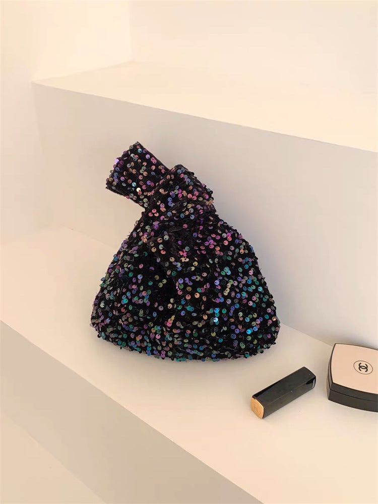 Korean Ins Exquisite And Versatile Sequins Wrist Bag