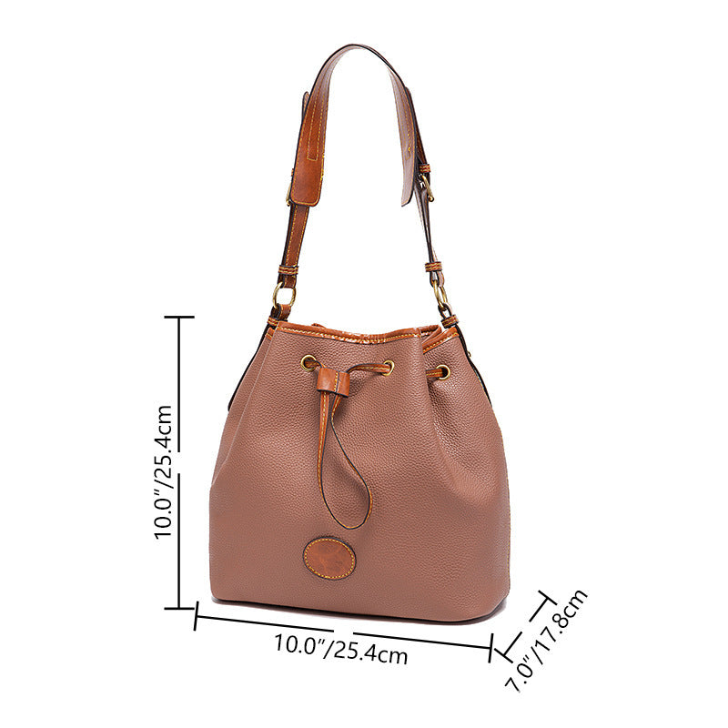 Drawstring Fashion Large-capacity Bucket Bag