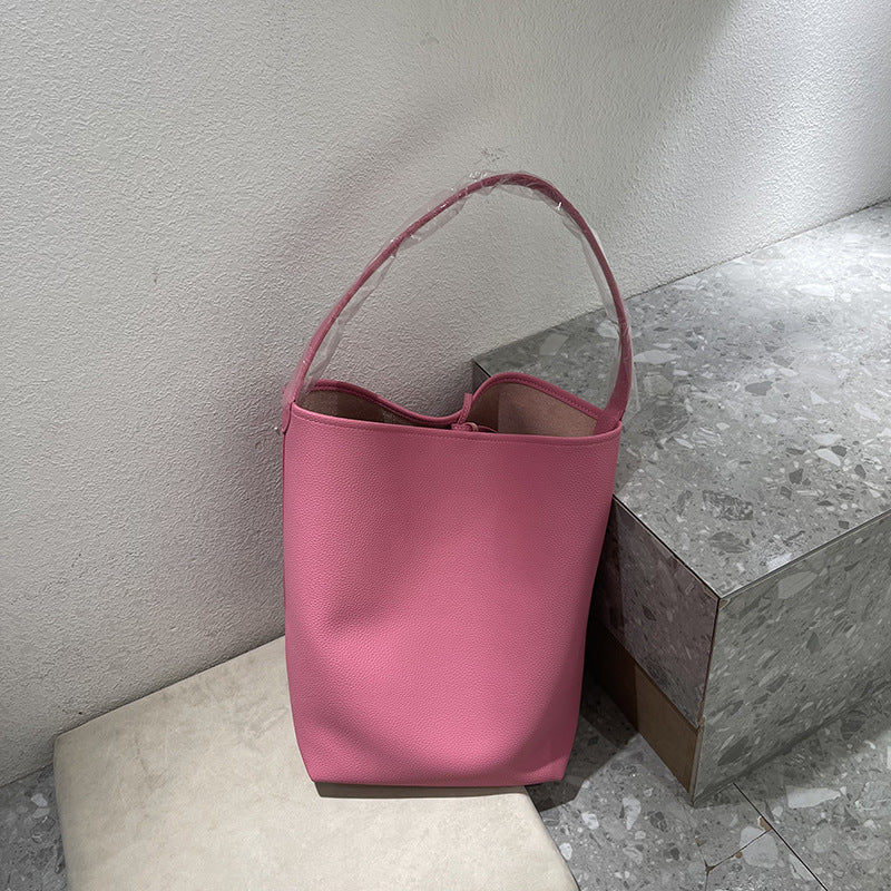 Bolso de hombro para madre de gran capacidad, moderno y minimalista