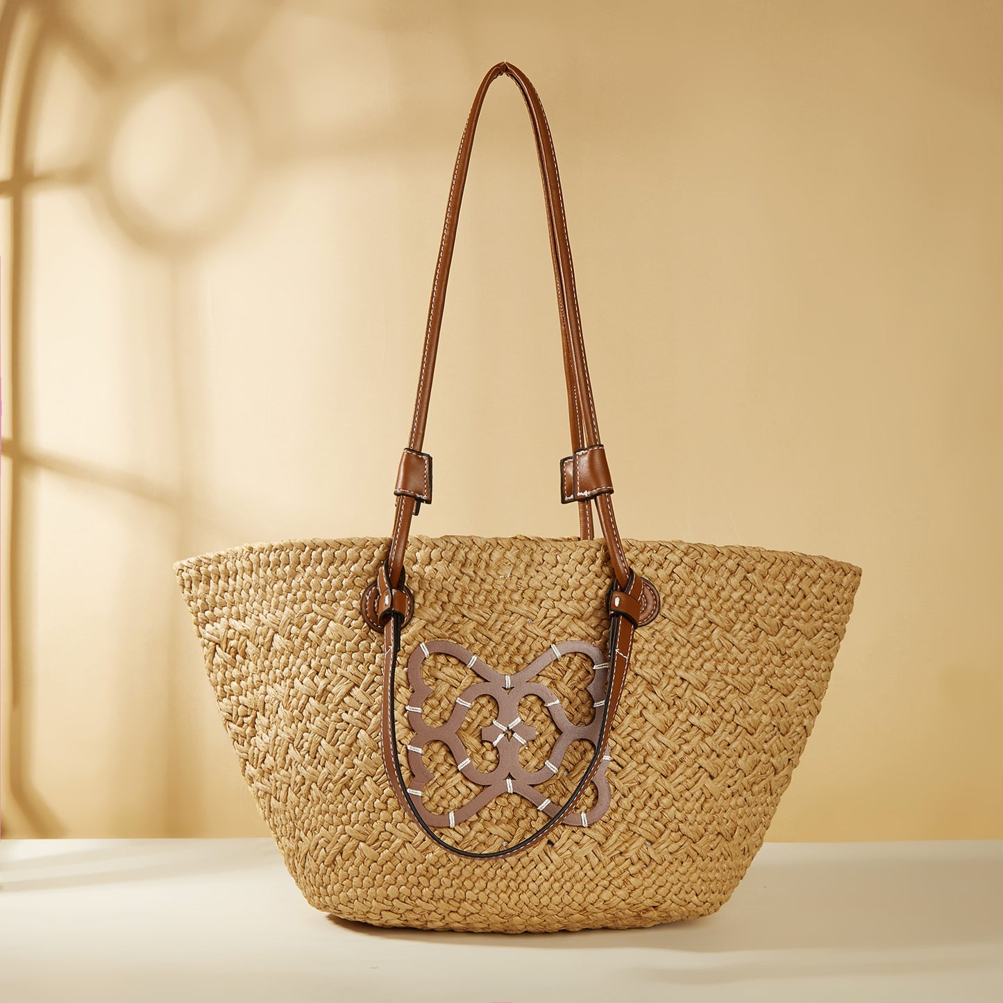 Large Capacity Mummy Woven Straw Bag