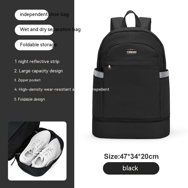 Bolsa de gimnasio para mujer, impermeable, con separación de humedad y secado rápido, para natación, deportes, escalada, mochila de viaje, mochila de viaje Shoe Warehouse