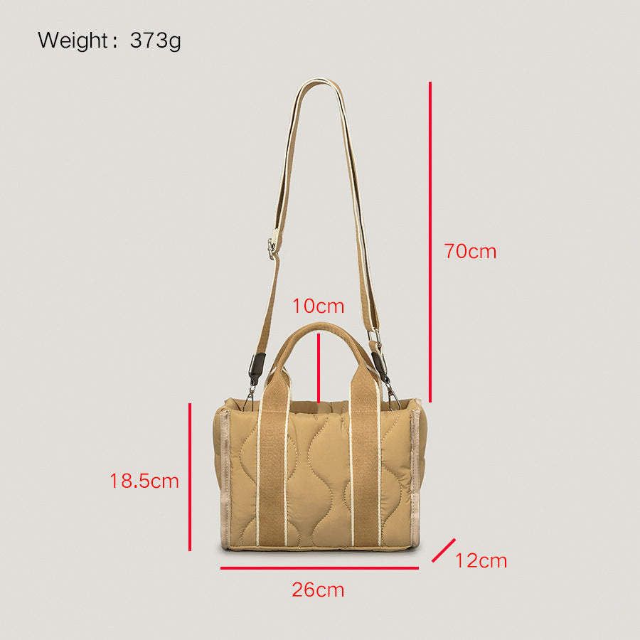 Autumn Soft Down Cotton Handbag Women's Simple