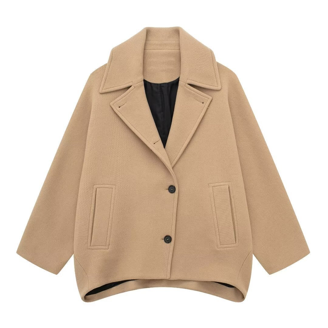 Autumn New Wool Blended Short Coat