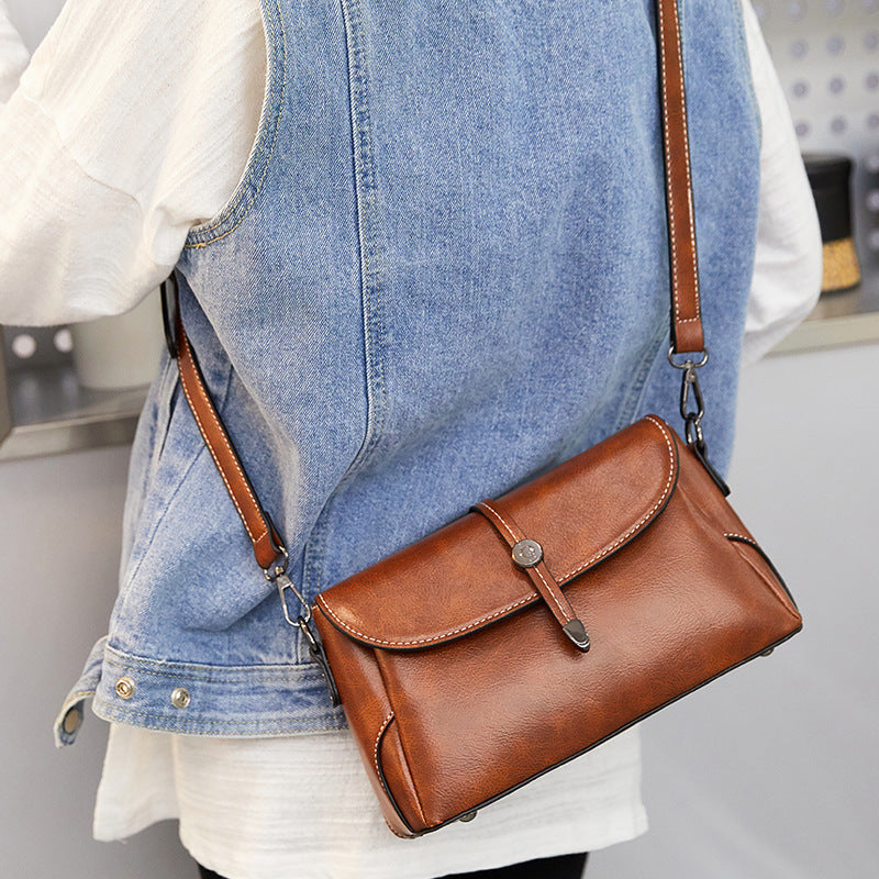 Women's Fashion New Leather Messenger Bag