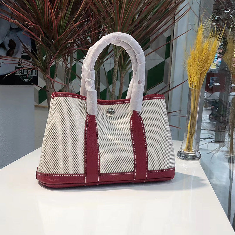 2020 nuevo bolso de mujer, bolso bandolera, bolso de lona versátil, bolso de compras portátil, bolso tipo cubo