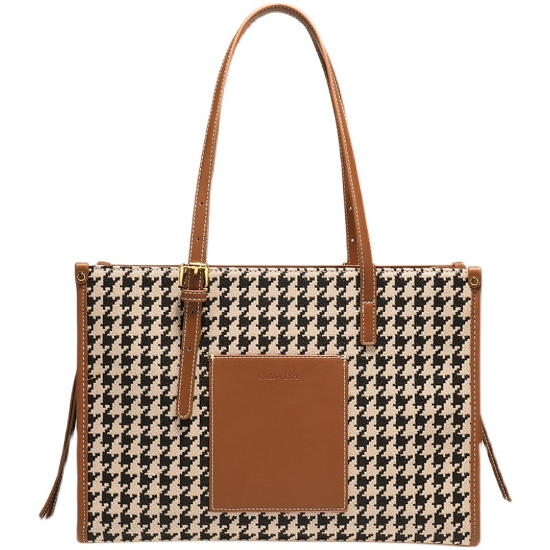 Niche Design Houndstooth Shoulder Bag