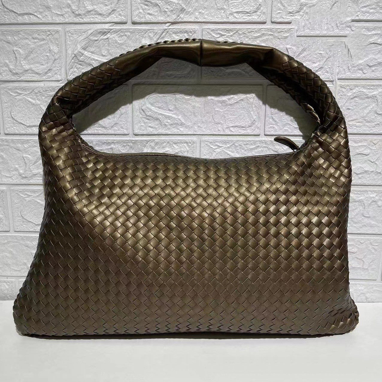 Bolso tejido para mujer, bolso de hombro de gran capacidad