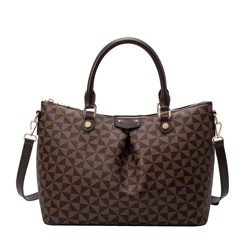 Women's Retro Printed Large Capacity Handbag