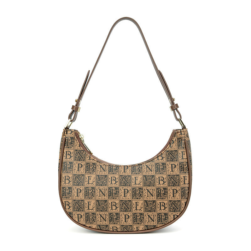 Bolso de hombro Niche Retro Alphabet Jacquard