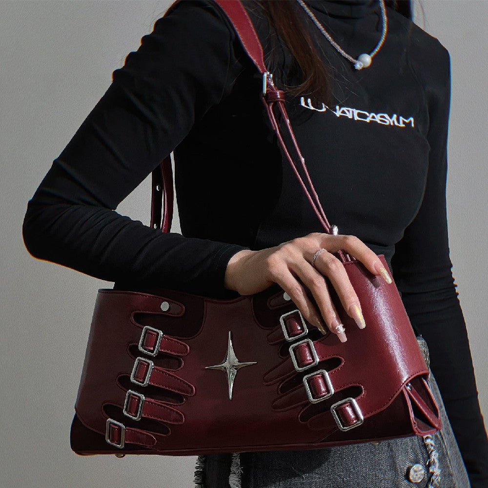 Bolso bandolera para mujer con bandolera debajo del brazo