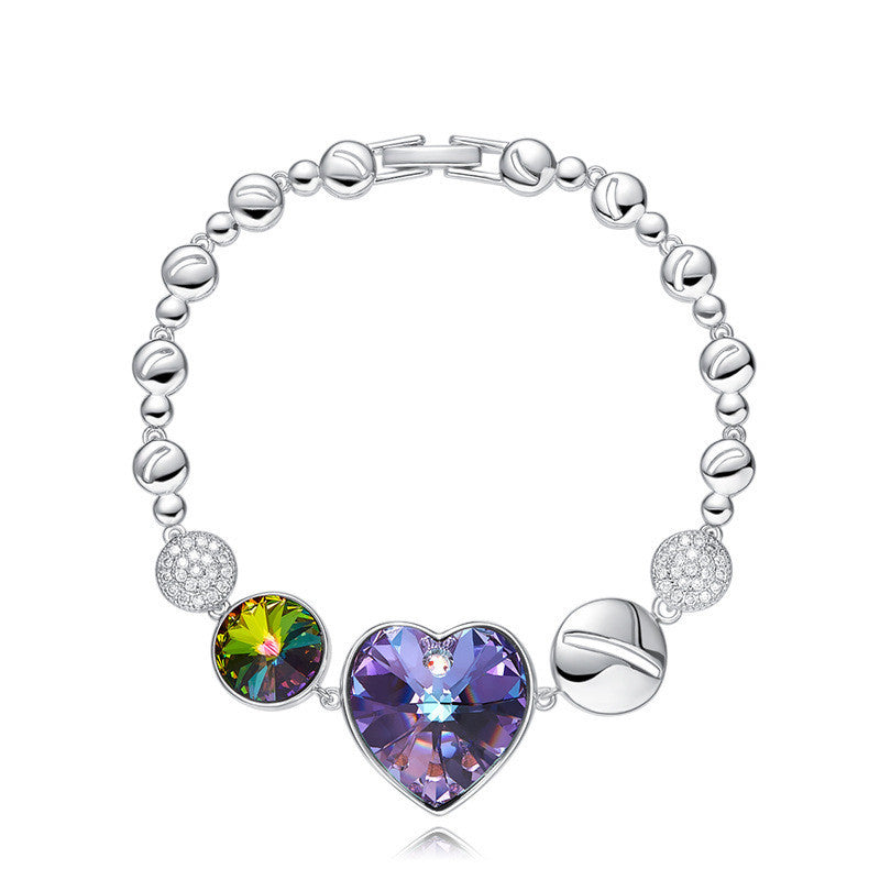 Pulsera de mujer en forma de corazón