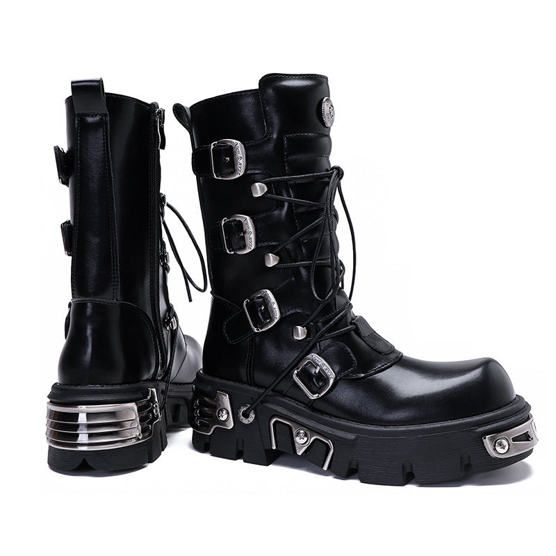 Retro Leisure Cargo Rock High Leg Boot