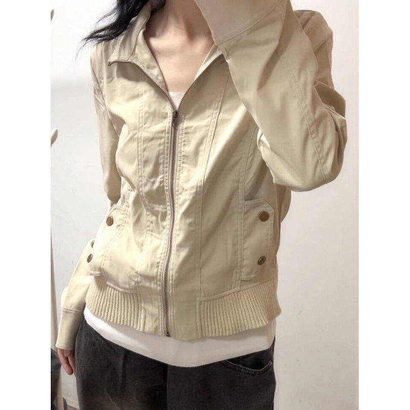 Early Autumn American Retro Jacket Thin Coat For Women Autumn