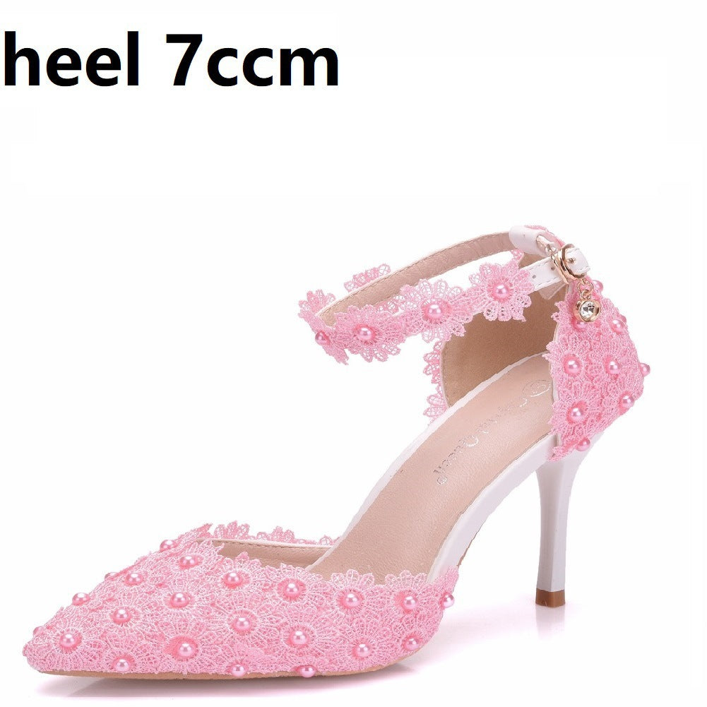 Fashion Slim Heeled Pointed Sandals