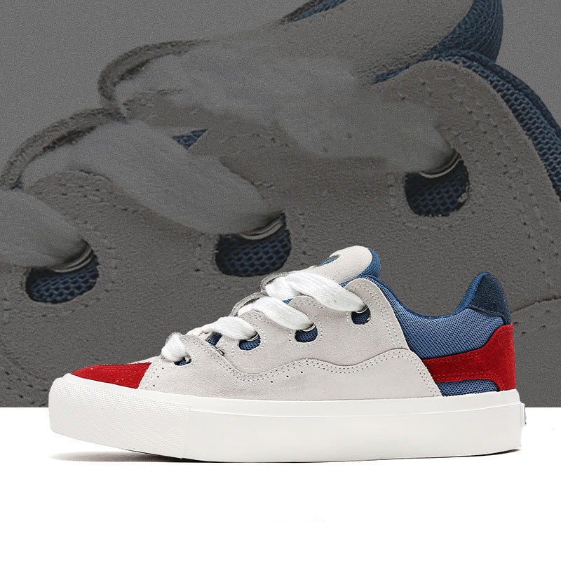 Men's And Women's Fashion Suede All-match Niche Canvas Skateboard Shoes