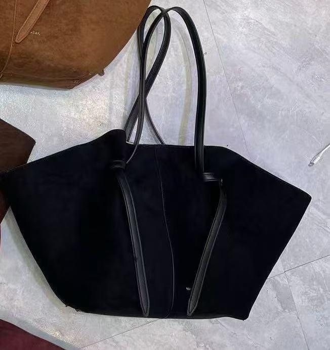 Bolso de hombro para mujer, de gamuza esmerilada, de gran capacidad, bolso de mano portátil