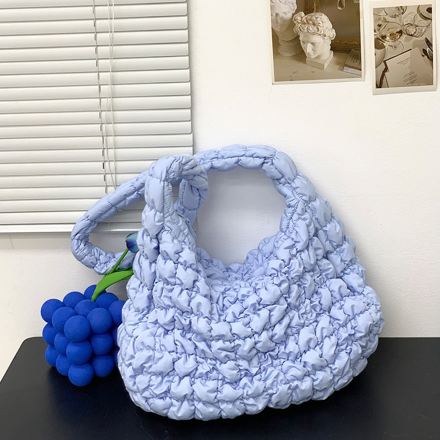 Bolso bandolera plisado Cloud para mujer, gran capacidad, ligero