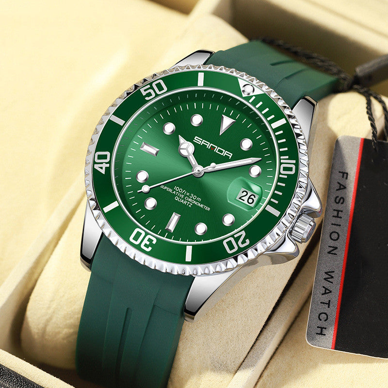 Men's Fashion Quartz Silicone Watch