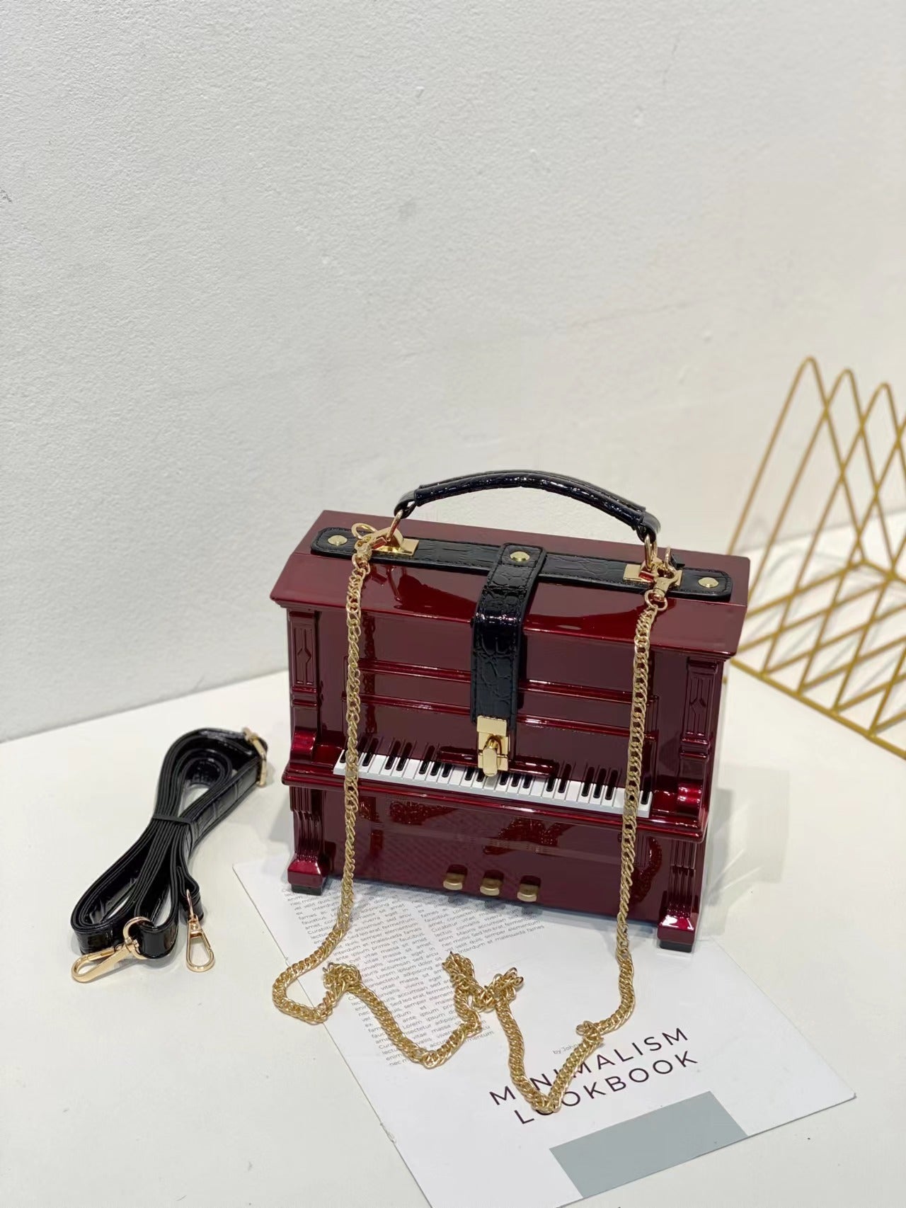 Women's High-end Cute Niche Box Piano Bag